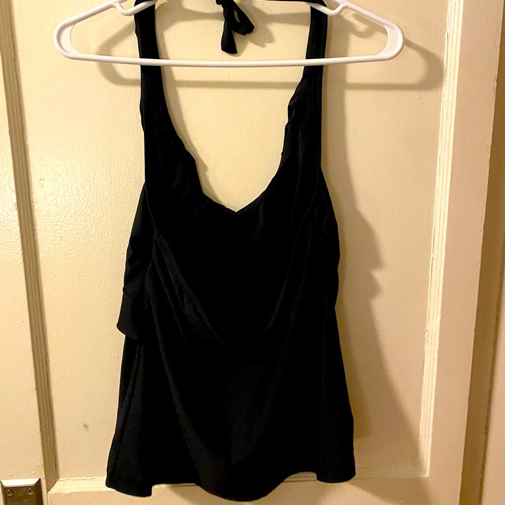 Apt 9 size Large Black bathing suit top